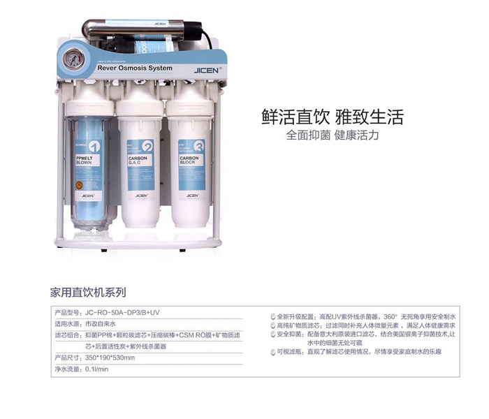 凈水器凈水流量越大≠越好，看凈水指標選凈水器